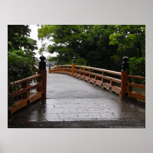 Kyoto-imperial paleis met Bridge-Poster Poster (Voorkant)