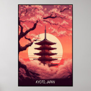 Kyoto in bloei: Kersenbloesem Dromen van Japan Poster