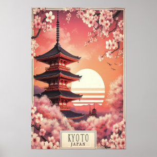 Kyoto in bloei: Kersenbloesem Dromen van Japan Poster