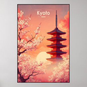 Kyoto in bloei: Kersenbloesem Dromen van Japan Poster