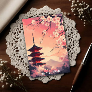 Kyoto in Bloei: Kersenbloesemdromen van Japan Briefkaart