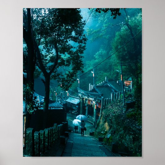 Kyoto Inari Shirne Forest Poster (Voorkant)