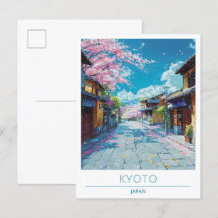 Kyoto Japan Art Vintage Travel Briefkaart