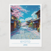 Kyoto Japan Art Vintage Travel Briefkaart (Voorkant)