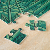 Kyoto Japan Bamboebos Legpuzzel Vintage (Zijkant)
