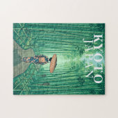Kyoto Japan Bamboebos Legpuzzel Vintage (Horizontaal)
