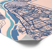 Kyoto - Japan Breezy City Map Poster (Hoek)