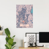 Kyoto - Japan Breezy City Map Poster (Thuiskantoor)