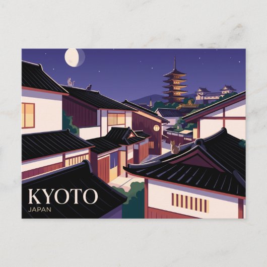 Kyoto Japan Briefkaart (Voorkant)