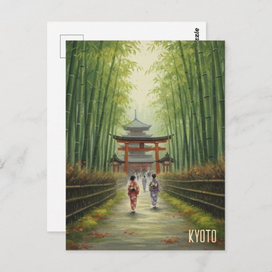 Kyoto Japan Briefkaart (Voorkant / Achterkant)