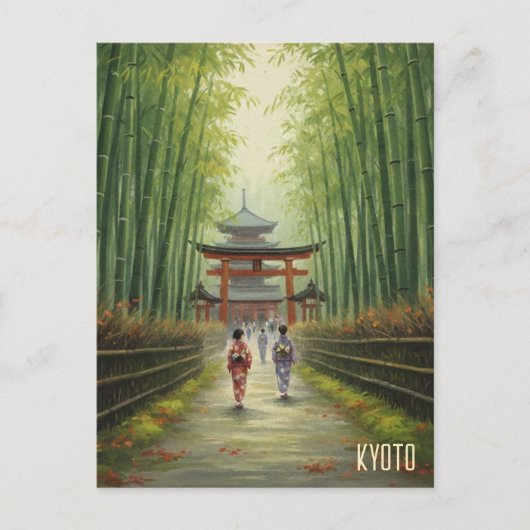 Kyoto Japan Briefkaart (Voorkant)