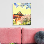 Kyoto Japan Cherry Blossom reisfotografie Canvas Afdruk (Insitu (Woonkamer))