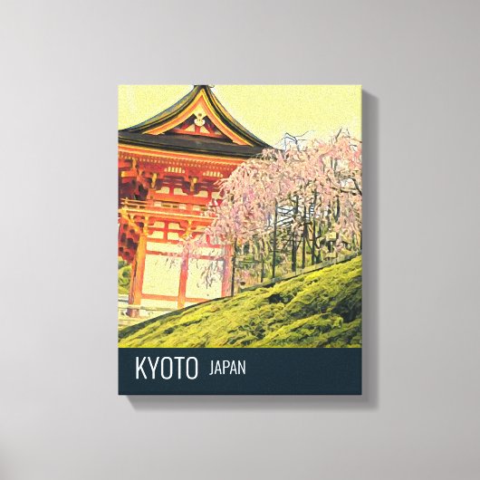 Kyoto Japan Cherry Blossom reisfotografie Canvas Afdruk (Voorkant)