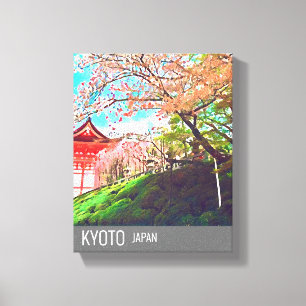 Kyoto Japan Cherry Blossom reisfotografie Canvas Afdruk