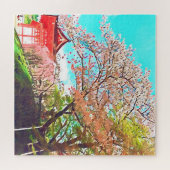 Kyoto Japan Cherry Blossom reisfotografie Legpuzzel (Horizontaal)