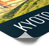 Kyoto Japan Cherry Blossom reisfotografie Poster (Hoek)