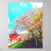 Kyoto Japan Cherry Blossom reisfotografie Poster (Voorkant)
