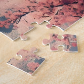 Kyoto Japan Cherry Blossom Temple Art –  Sapura  Legpuzzel (Zijkant)