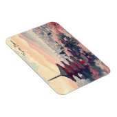 Kyoto Japan Cherry Blossom Temple Art –  Sapura  Magneet (Rechterzijde)