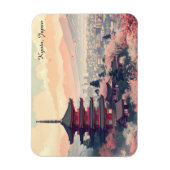 Kyoto Japan Cherry Blossom Temple Art –  Sapura  Magneet (Verticaal)