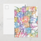 Kyoto Japan City Map Briefkaart (Voorkant / Achterkant)