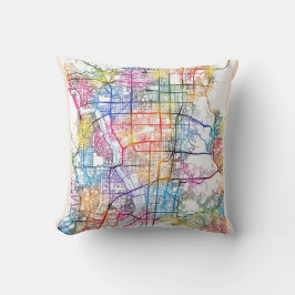 Kyoto Japan City Map Kussen