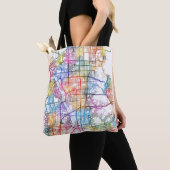 Kyoto Japan City Map Tote Bag (Dichtbij)