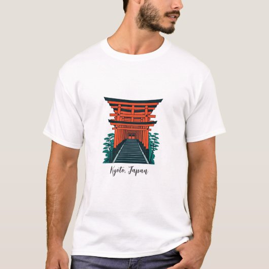 Kyoto Japan Fushimi Inari Taisha T-shirt (Voorkant)