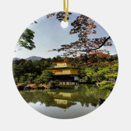 Kyoto Japan Goldentemple Temple Kinkaku-Ji Keramisch Ornament