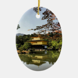 Kyoto Japan Goldentemple Temple Kinkaku-Ji Keramisch Ornament