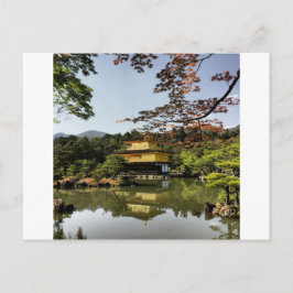Kyoto Japan Goudentempel Kinkaku-Ji Tempel Briefkaart
