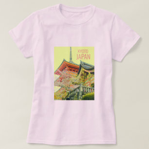 Kyoto Japan kersenbloesem heiligdom reizen T-shirt