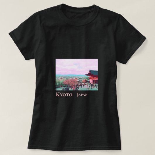 Kyoto Japan Kersenbloesem in de lentereis T-shirt (Design voorkant)