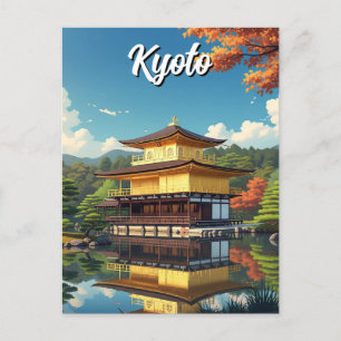 Kyoto Japan Kinkakuji Golden Pavilion Briefkaart