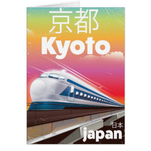 kyoto Japan kogeltrein vintage-poster