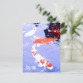 Kyoto Japan Kohaku koi carp Japans reizen Briefkaart (Staand voorkant)