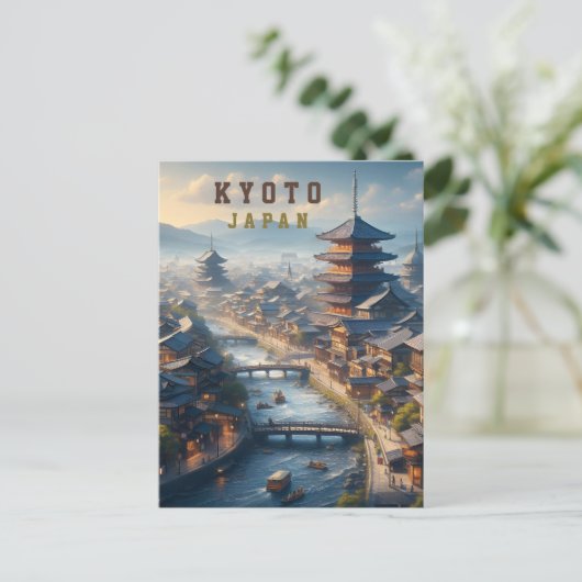Kyoto Japan Landschapsreizen  Briefkaart (Staand voorkant)