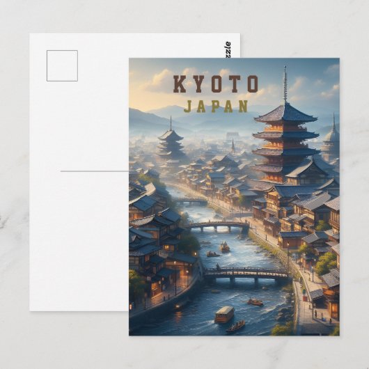 Kyoto Japan Landschapsreizen  Briefkaart (Voorkant / Achterkant)