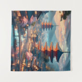 Kyoto Japan Landschapsreizen Wandkleed (Voorkant (horizontaal))