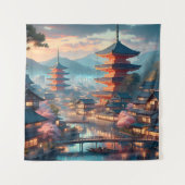 Kyoto Japan Landschapsreizen Wandkleed (Voorkant)