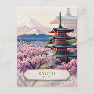 Kyoto Japan levendig luxe reis Scene 🌸 Briefkaart
