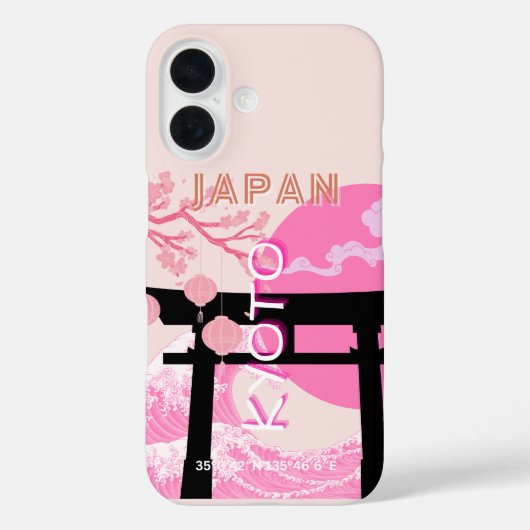 Kyoto Japan Pink Travel Art Case-Mate iPhone Case (Achterkant)