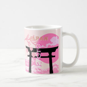 Kyoto Japan Pink Travel Art Koffiemok
