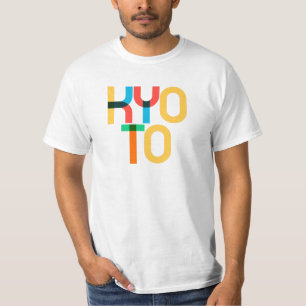 Kyoto Japan Pop Art Letters T-shirt