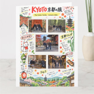Kyoto Japan Reis 5 Foto Collage Reis Zine Kaart