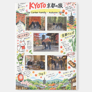 Kyoto Japan Reis 5 Foto Collage Reis Zine Magneet