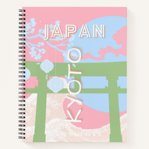 Kyoto Japan Reiskunst, Pastelreizen Kunst Notitieboek