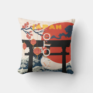 Kyoto Japan Reiskunst, Retro Reiskunst Kussen