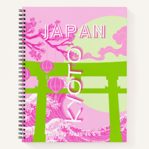 Kyoto Japan Reiskunst, Roze Reiskunst Notitieboek