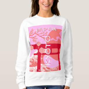 Kyoto Japan Reiskunst, Roze Retro Reiskunst Trui